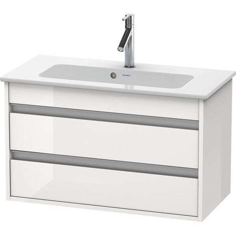 Meuble sous-vasque KETHO COMPACT 480x800x385mm blanc brillant