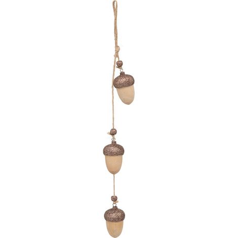 Suspension de Noël 3 Glands en Bois H 40 cm - Feeric Christmas