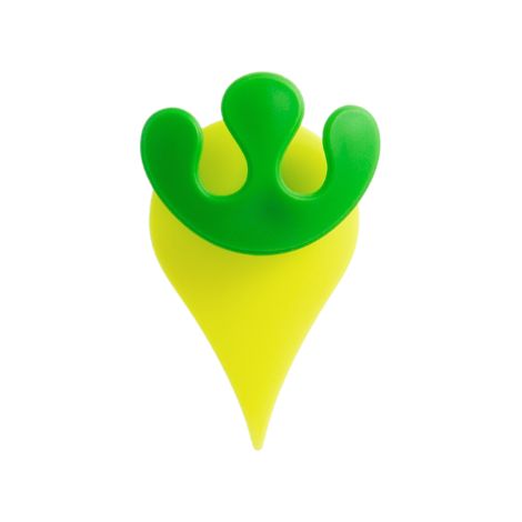 ECOPLAST PORTAOGGETTI STILLA SINGOLO VERDE ACIDO (1/3)