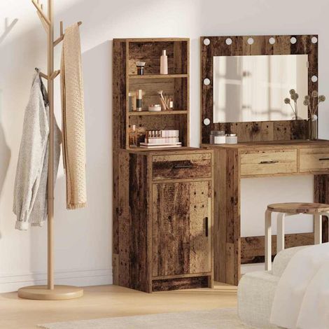 Highboard Altholz 40 x 40,5 x 135 cm Holzwerkstoff