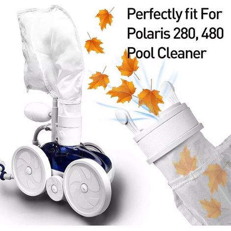 2er-Set Filterbeutel für Polaris 280/480, Reißverschluss-Filterbeutel für Poolreiniger, Poolreinigungsgeräte (1/5)