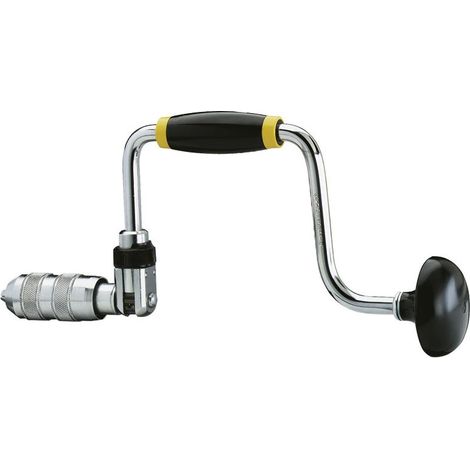 Stanley – Perceuse à main à cliquet réversible 250 mm – 3 positions – Mandrin 4 mors jusqu'à 13 mm – Alliage chrome pour durabilité
