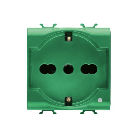 PRISE 2M 2P+T 16A BIV. STD I/D VERT AB GEWISS GW10224AB (1/2)