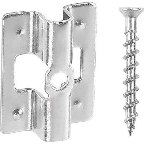 Lot de 100 clips de terrasse, en acier inoxydable, avec vis, WPC, en acier inoxydable, de 7 mm, pour fermeture de sol en bambou (1/5)