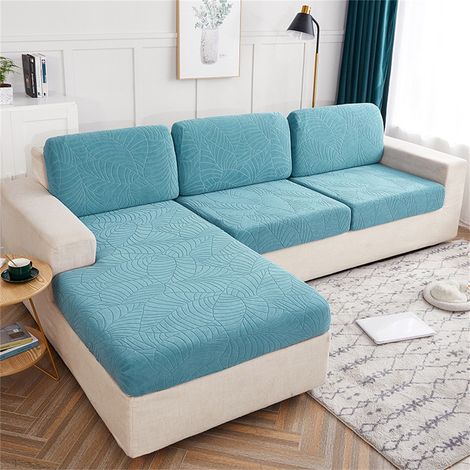 Housse De Coussin De Canapé - Élastique Haute Résilience - Protection Antitaches - Fibre Plonge - Pour Salon - Tailles 50 À 280 cm (1/4)