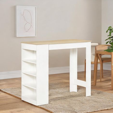 Table de bar en panneau de particules 115 x 50 x 102,7 cm (1/5)