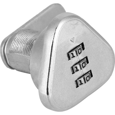 Serrure à code à 3 chiffres pour armoire à cames, en alliage de zinc, avec mot de passe et serrure de sécurité L19 (1/5)