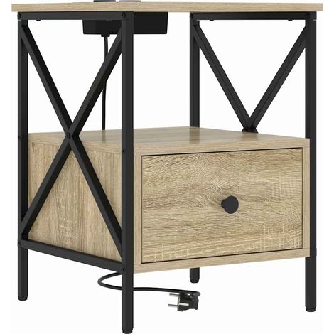 Maison Exclusive - Nachttisch Sonoma-Eiche 41,5 x 40,5 x 55 cm Ho
