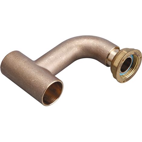Té NF coudé 90° à braser sur tube cuivre Ø35 pour conduite montante gaz - Gurtner