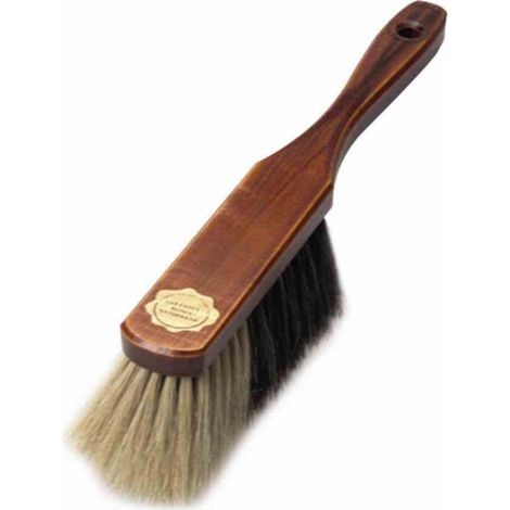 Handfeger Schweifhaar 29 cm lackiert nussbaumfarben