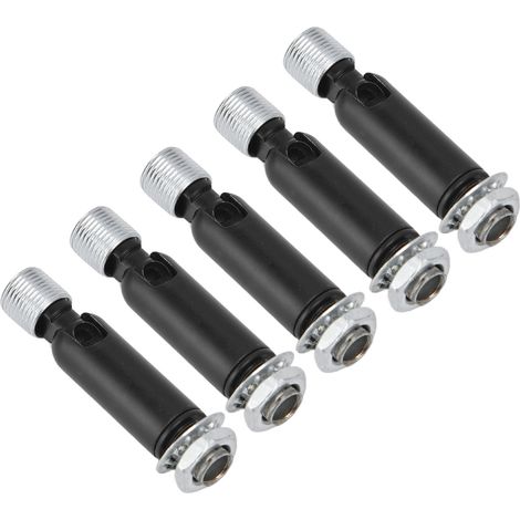 5 Stück M10 Schrägdeckenadapter für Deckenleuchten, Pendelleuchten, Kronleuchter, Schienenaufhängung, Zubehör, M10 Außenzahnradlenkgelenk, Schwarz (1/5)