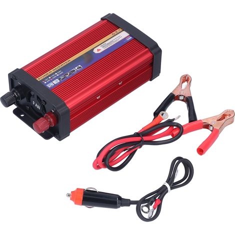 Convertisseur de puissance 650W pour voiture, onde sinusoïdale modifiée, double ports USB, charge rapide, 12V à 220V, pour voyages professionnels (1/5)
