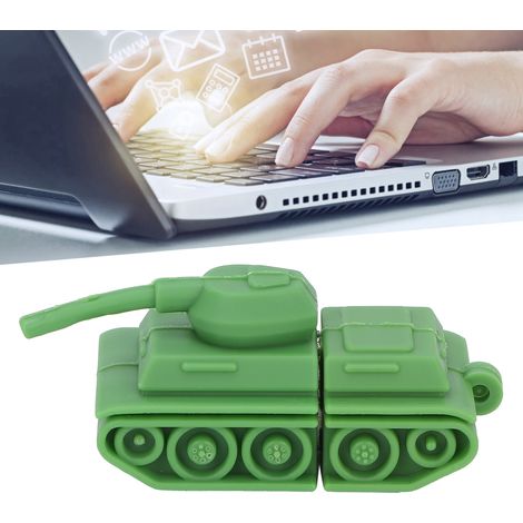 Clé USB 2.0 en Forme de Char Cartoon 64 Go - Stockage de Données pour PC et Tablette