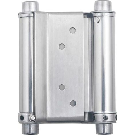 2Pcs Charnières À Ressort Double Action en Acier Inox Charnières de Porte de Saloon Gond Porte Battante, Capacité de Charge Jusqu'à 15 Kg