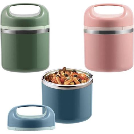 MAURY'S PORTA VIVANDE IN ACCIAIO CON DOPPIO REPARTO 0.63 LT