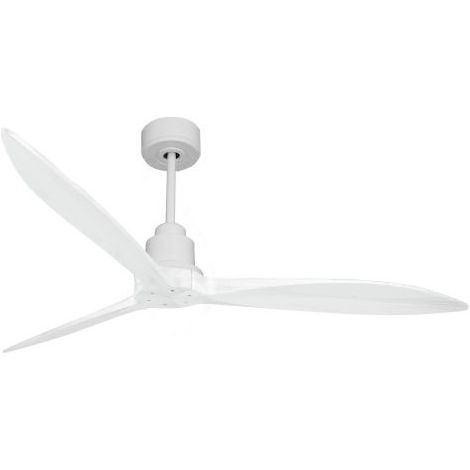 Tenerife - Super destratificateur et ventilateur DC 166 cm Blanc pales bois blanc sans Lumière 30 à 60 m² (1/4)
