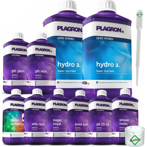 Plagron 10-Teiliges Dünger Set Hydro XXL – Hydroponik Komplett-Set Nährstoffe (1/5)