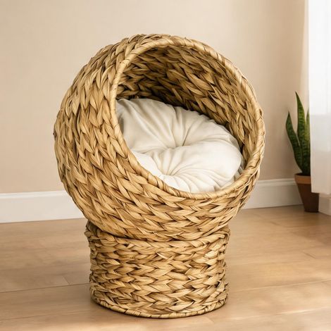 Maison pour chat en wasserhyazinthe Metalldraht 40 x 37 x 51 cm (1/5)