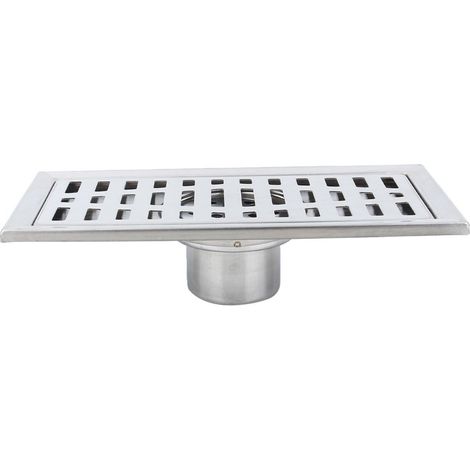 Grille De Drainage Au Sol - Acier Inoxydable Rectangulaire Trois Couches - Pour Salle De Bain - 1 Pièce (1/5)