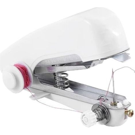Handnähmaschine Tragbare manuelle Nähmaschine für Garn und Stoff (DIY)