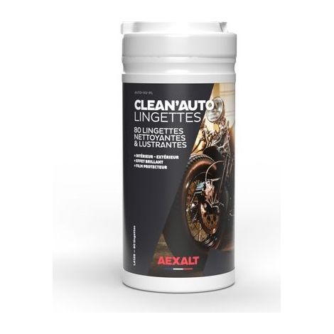 Lingettes nettoyantes et lustrantes CLEAN’AUTO boîte de 80 lingettes AEXALT LA126 (1/2)