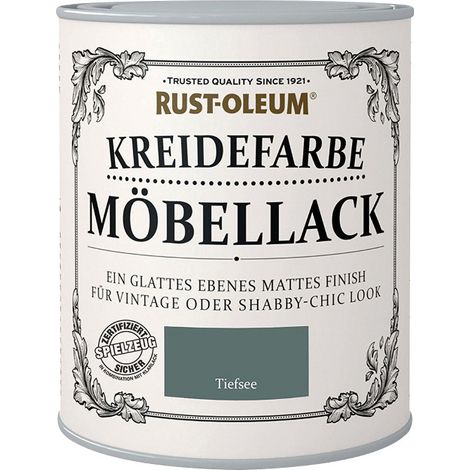 Rust-Oleum Kreidefarbe Möbellack 125 ml tiefsee Kreidefarbe