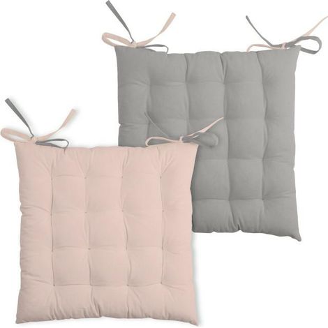 Coj铆n para silla DUO 40x40 rosa empolvado