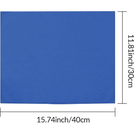 Asciugamano per auto in microfibra, panno asciugante antigraffio e ispessito per la cura dell'auto, panno assorbente riutilizzabile per la pulizia dell'auto, attrezzatura da pesca blu blu (1/5)