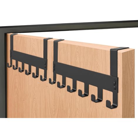 Porte-manteau de porte à suspendre sans perçage, patère en métal (1/5)