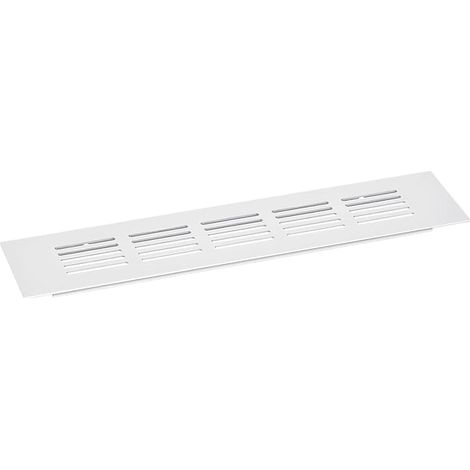 1 Piece 225 x 60mm Air Vent Cover Grille - Aluminum Alloy Air Return Grille, Rectangular Louver Vent Grille (Silver) (1/5)