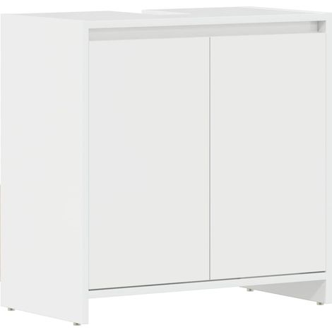 Maison Exclusive - Badezimmerschrank Hochglanz-Weiß 60x33x61 cm H