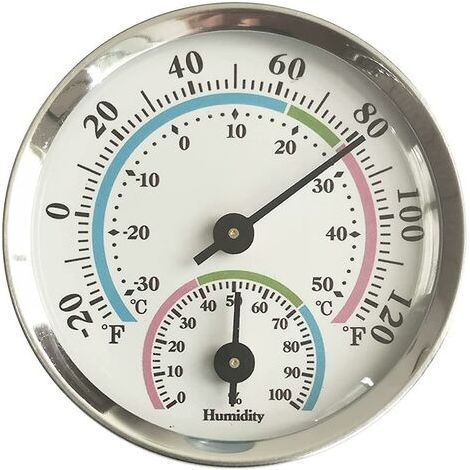LaBlanc - Termohigrómetro, higrómetro de temperatura, termómetro e higrómetro de interior, para uso en interiores y exteriores, resistente a altas temperaturas