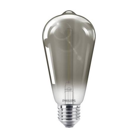 Philips - Bombilla LED cristal 11W forma pera E27 ahumada , no regulable (1/5)