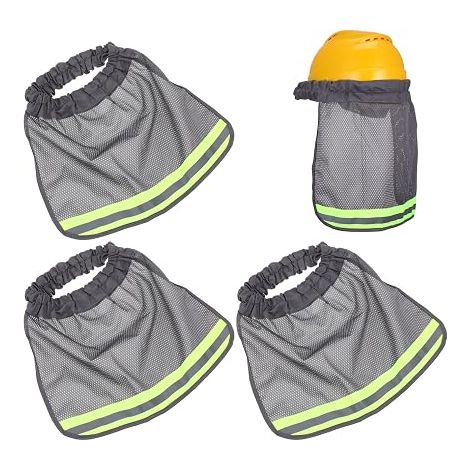 Sun Visor Helmet Construction Breathable Grey Neck Guards (1/5)