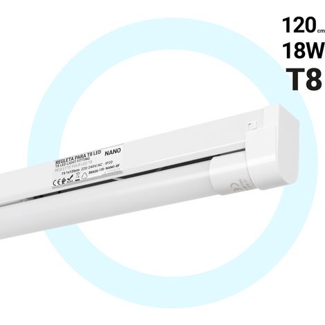 Kit Röhrenhalterung + LED-Röhre T8 - 18W - 120cm