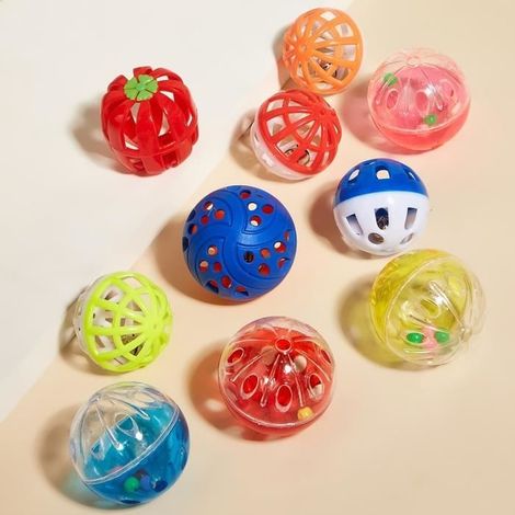 Jouet pour chat - Jingle Bell - 20 PCS - Plastique de qualité - Couleurs aléatoires (1/4)