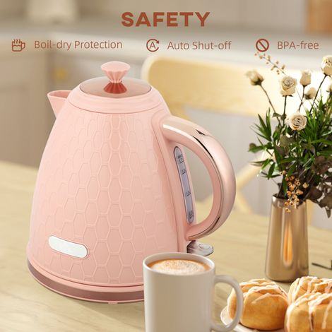 3000W Fast Boil Electric Kettle with 1.7L Capacity,Auto Shut-off,Temperature Control,and 360° Base for Easy Use