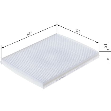 Filtre, habitacle - 1987435126 - BOSCH (1/2)