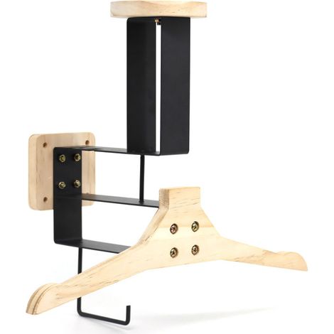 Soporte de pared para casco de motocicleta con ganchos, estante de almacenamiento para equipos de garaje, soporte multifuncional, perchero y colgador de sombreros.