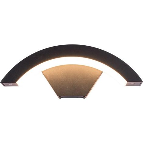 Applique murale extérieure étanche à détection de présence humaine, simple et créative, pour cour, balcon ou porte extérieure. Applique murale en forme de lune (modèle classique... (1/5)