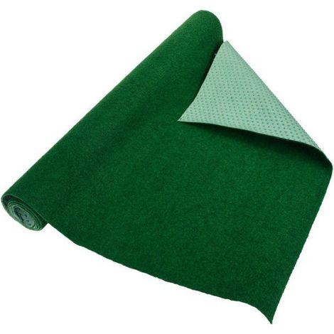Tapis de gazon artificiel - 100x200cm - Fibre adhérée - Pièce laminée et emballée (1/2)