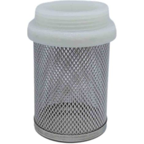 Crépine inox 1'' pour clapet anti-retour – Filtration 1200 µm – Pression max 12 bars – Installation amont pour systèmes hydrauliques