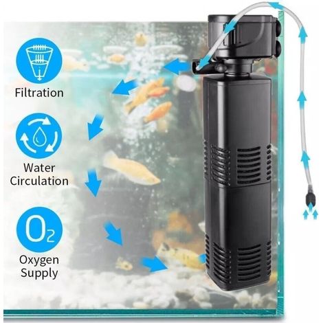 Andowl - Pompa Sommergibile Per Acquario Riciclo Acqua Dolce Salata 1400l/h 20w Ql-2000f - (1/3)