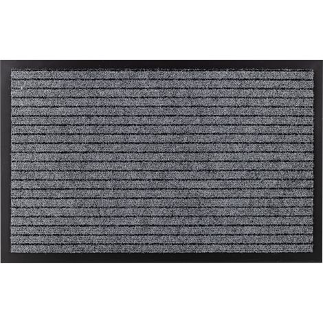 Türmatte rutschfest DURA 2862 Drinnen, Draußen, gummi - grau grey 100x150 cm