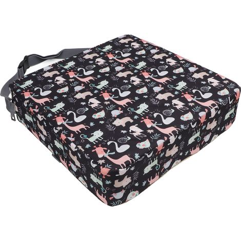 Coussin rehausseur portable pour enfants, résistant à l'eau, pour chaise de salle à manger enfant, pour la maison et l'extérieur, motif girafe (1/5)