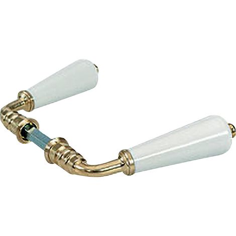 Béquille double forme canon 2 portées carré de 7 mm coloris noir mat monture finition nickel mat - MERIGOUS (1/3)