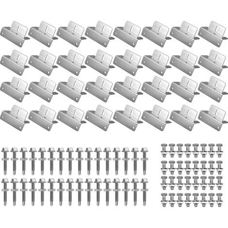 Support de panneau solaire, aluminium léger, installation facile, Ensemble de 32 pièces (1/2)