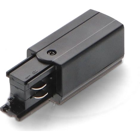 IluminaShop - Conector y Tapon para Carril Trifasico Negro (1/2)