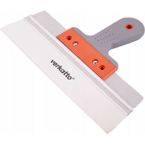 SPATOLA PER FACCIATE IN ACCIAIO INOX V-PLUS 250 mm CON MANICO IN GOMMA LISCIA VERKATTO (1/5)
