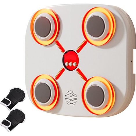 Máquina de boxeo musical inteligente - Con conexión Bluetooth - 9 modos - 18 velocidades - Función de conteo - Diseño amortiguador de golpes